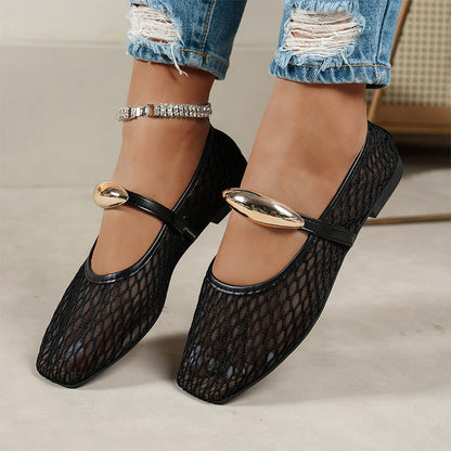 🥿✨Damen Elegante Flats | Durchbrochen & Atmungsaktiv | Bequeme Sommerschuhe🌼💨