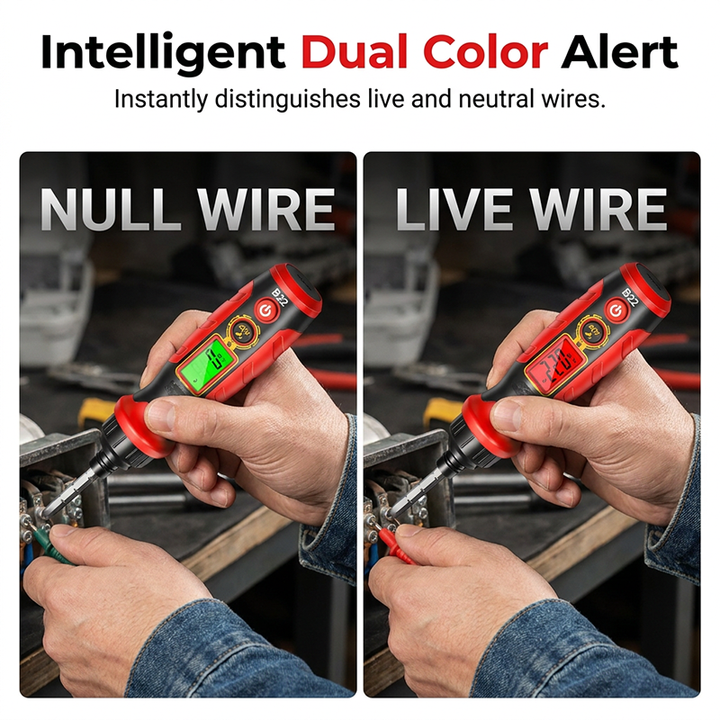 🧪⚡ Intelligenter digitaler Induktions-Spannungsprüfstift 📟