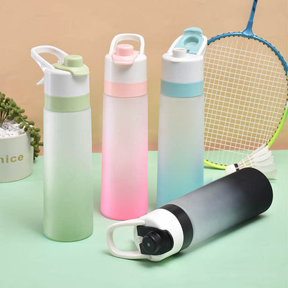 🌬️ 2-in-1 Trinkflasche mit Sprühkopf – erfrischt & befeuchtet Haut, perfekt für heiße Tage, Radfahren, Wandern & Camping