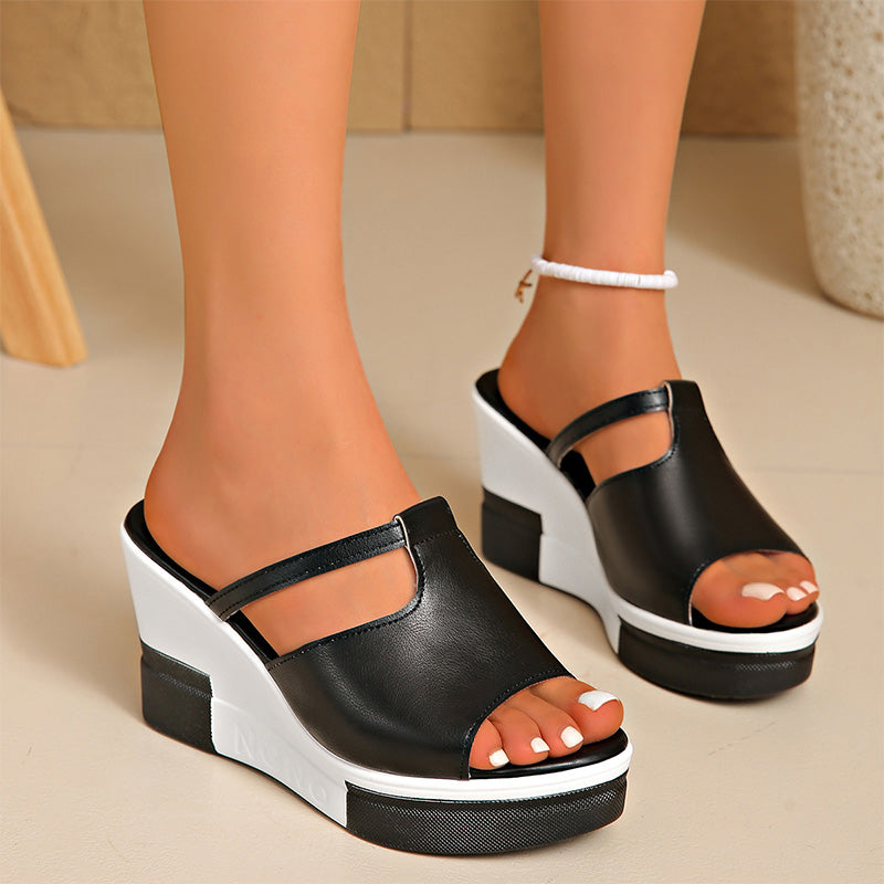 👡☀️ MID-SEASON SALE: −40% NUR FÜR KURZE ZEIT! Damensandalen mit Keilabsatz – Mit Kristallbesatz, breite Riemen & dicke Sohle, bequem & elegant für Alltag, Strand & Übergrößen ✨