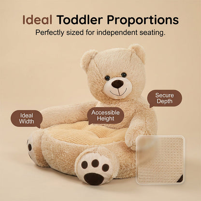 🧸Cartoon Animal Plush Kids Sofa Cushion Seat Teddy Bear Chair (Kinder-Plüschsofa in Teddybär-Form)
