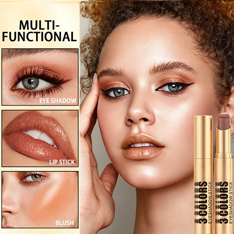 💄🎨 3-in-1 Farbverlauf Lidschattenstift Einfaches Make-up