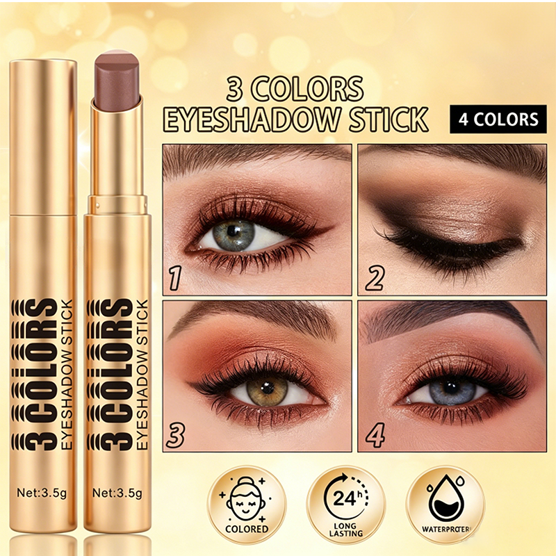 💄🎨 3-in-1 Farbverlauf Lidschattenstift Einfaches Make-up