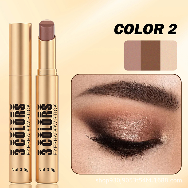 💄🎨 3-in-1 Farbverlauf Lidschattenstift Einfaches Make-up
