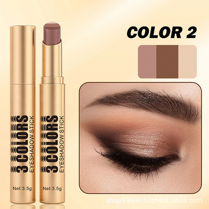 💄🎨 3-in-1 Farbverlauf Lidschattenstift Einfaches Make-up
