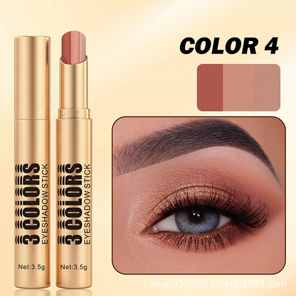 💄🎨 3-in-1 Farbverlauf Lidschattenstift Einfaches Make-up