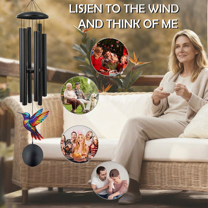 🕊️Vintage-Metall-Windspiel für den Garten – als Gedenkklang, wetterfest & dekorativ, ideal für Terrasse, Balkon & Ruhezonen 🔔🌿