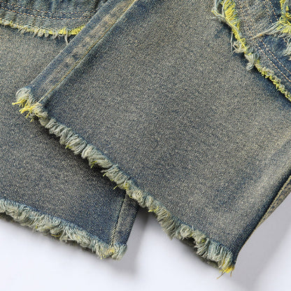 👖 50% RABATT! ✨ Klassische Stretch-Jeans mit ausgestelltem Bein für Herren – Vintage-Wash & Patchwork-Details – Hochwertige Denim, perfekt für Smart-Casual-Style – bequem und stilvoll 🔥