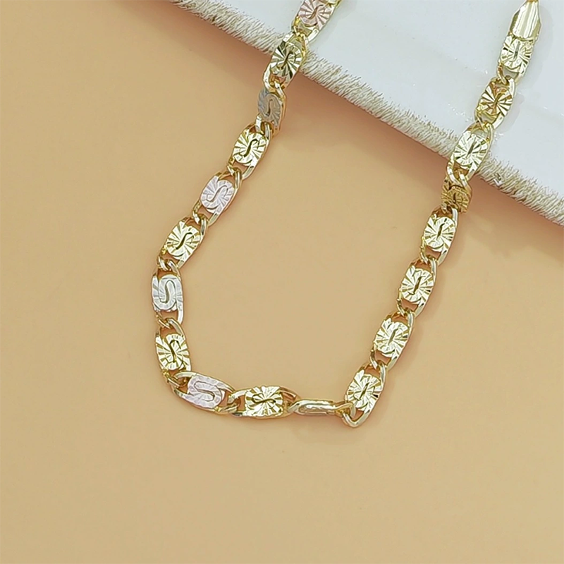 📢📢50% RABATT !!⏰Unisex Dreifarben-Gliederarmband – Gold, Roségold & Weißgold, zeitlos & vielseitig, jetzt −50%