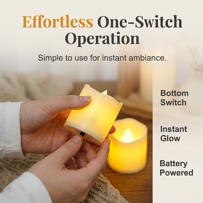 🕯️🔥Mehr kaufen, mehr gratis! Warm flackernde LED-Kerzen ohne Flamme✨