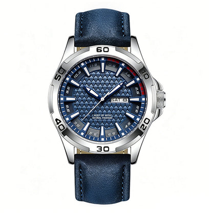 💥 Herren Leuchtende Quarz 30M Sport-Armbanduhr – 3D Geometrisches Zifferblatt, Kratzfest, Wasserresistent ✨
