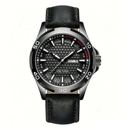 💥 Herren Leuchtende Quarz 30M Sport-Armbanduhr – 3D Geometrisches Zifferblatt, Kratzfest, Wasserresistent ✨