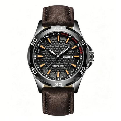 💥 Herren Leuchtende Quarz 30M Sport-Armbanduhr – 3D Geometrisches Zifferblatt, Kratzfest, Wasserresistent ✨