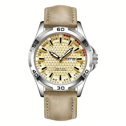 💥 Herren Leuchtende Quarz 30M Sport-Armbanduhr – 3D Geometrisches Zifferblatt, Kratzfest, Wasserresistent ✨