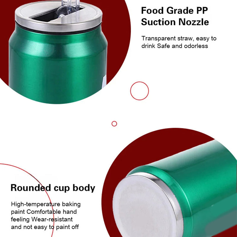 💥Über 50.000 verkaufte Exemplare!🥤Doppelwandiger, isolierter Becher aus Edelstahl in Form einer Cola-Dose