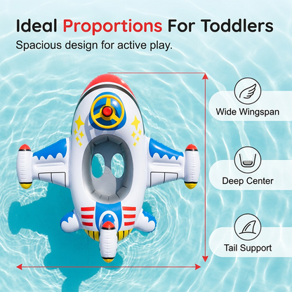🌊✈️Aufblasbare Flugzeug-Schwimmhilfe für Kinder👧👦
