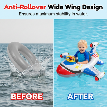 🌊✈️Aufblasbare Flugzeug-Schwimmhilfe für Kinder👧👦