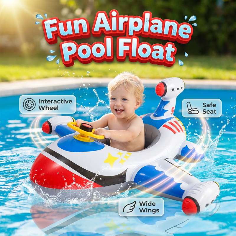 🌊✈️Aufblasbare Flugzeug-Schwimmhilfe für Kinder👧👦