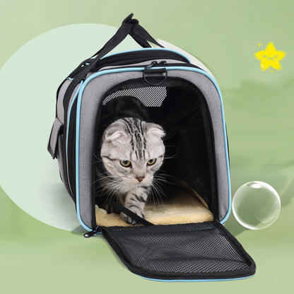 🐾🐕🐈Erweiterbare Transportbox für alle Haustiere ✈️🚗 Perfekt für Auto-, Flug- & Urlaubsreisen Stabile Tiertransportbox