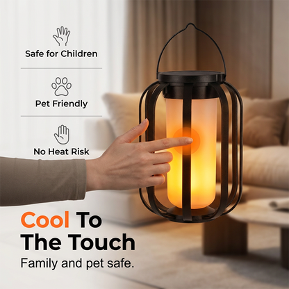 📢📢50% RABATT !!⏰Solar-Flackerflammen-Laterne – Wasserdicht, automatisch & kabelos – Realistisches warmes Licht für Terrasse & Garten 🌙