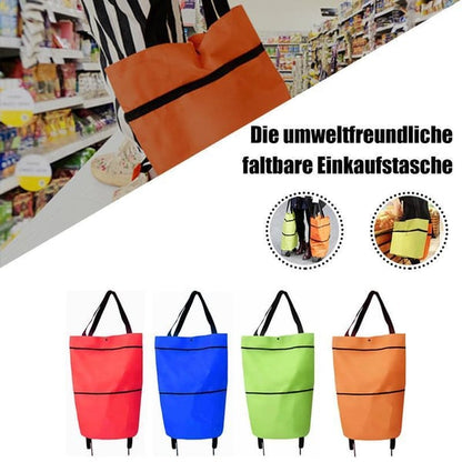 🔥🛍️2-in-1 faltbarer Einkaufswagen