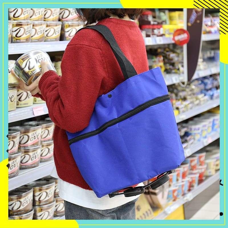 🔥🛍️2-in-1 faltbarer Einkaufswagen
