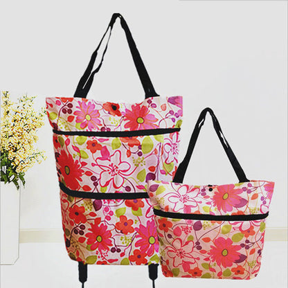 🔥🛍️2-in-1 faltbarer Einkaufswagen