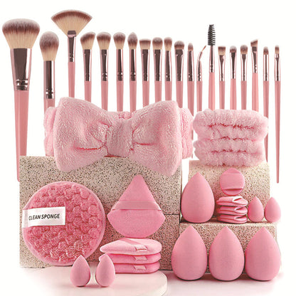 📢📢50 % Rabatt!! 🥳🎀 All-in-One Make-up-Pinsel- und Schwamm-Set