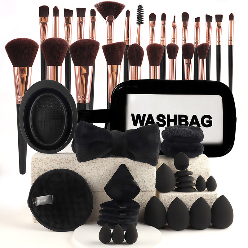 📢📢50 % Rabatt!! 🥳🎀 All-in-One Make-up-Pinsel- und Schwamm-Set