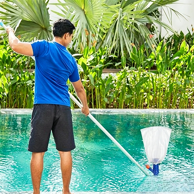 🧼🏊 Pool-Reinigungs-Bodensauger Set – Schwimmbecken Reinigungsgerät