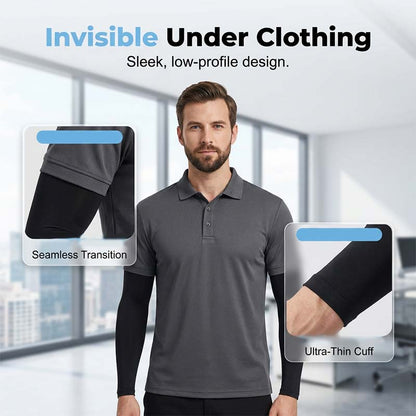☀️UV-Schutz Kühlende Arm-Sleeves❄️ Atemaktiv Kühlarmstulpen Sonnenschutz Armbedeckung