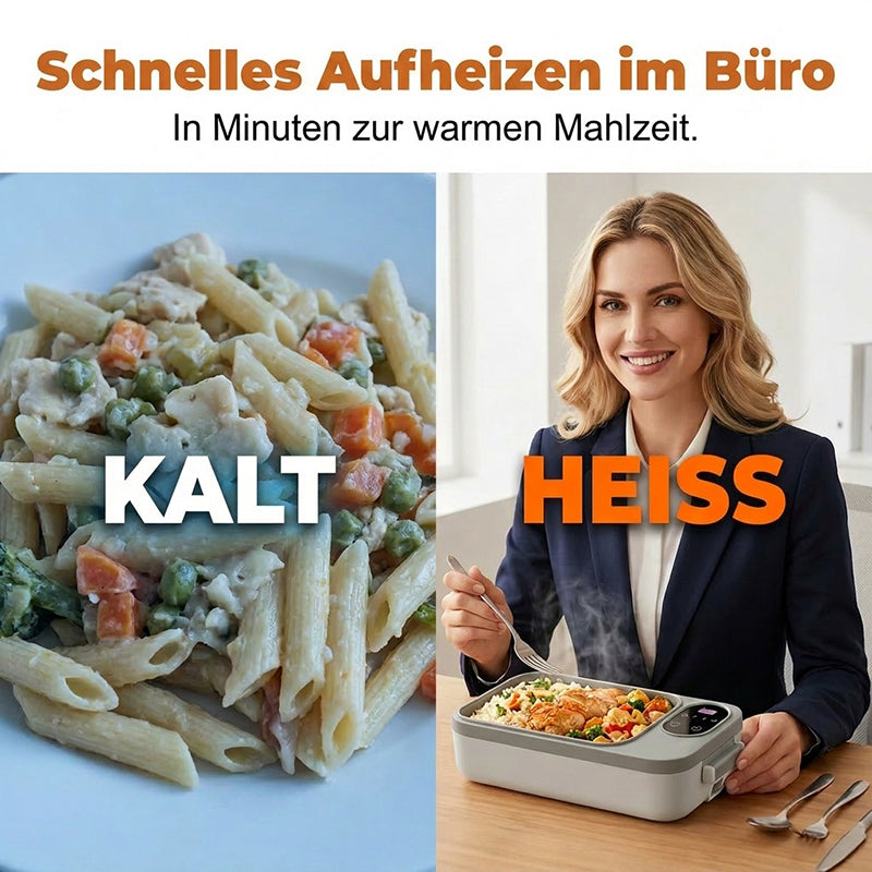 🍱 50% RABATT JETZT HALBER PREIS 🔥Tragbare elektrische Lunchbox mit Selbstheizung 🔋