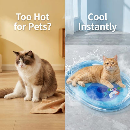🐱❄️💦Aufblasbares Kühlwasserbett für Katzen – Erfrischende Kühlmatte für warme Sommertage