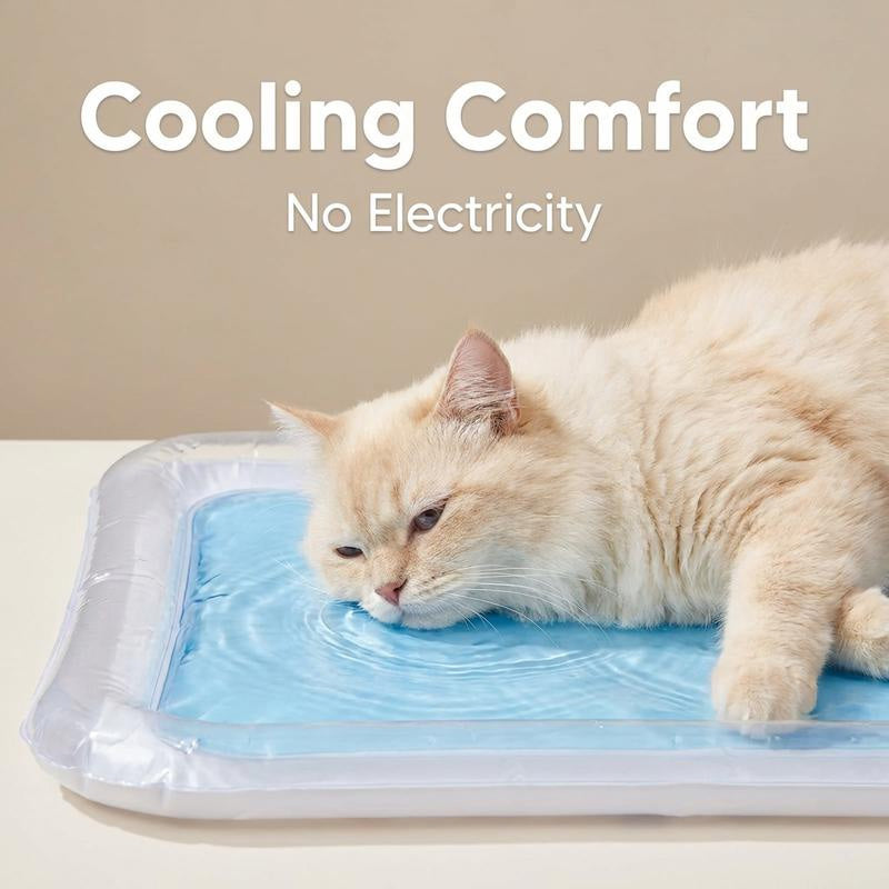 🐱❄️💦Aufblasbares Kühlwasserbett für Katzen – Erfrischende Kühlmatte für warme Sommertage