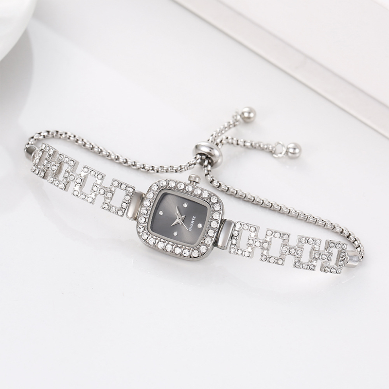 ⌚✨Damen Zugband-Armbanduhr Quadratisch Quarz｜Elegante Damen Quarz Armbanduhr mit Zugband & quadratischem Zifferblatt