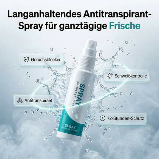 🧴 KAUFE 1, ERHALTE 1 GRATIS! 🌬️ Langanhaltendes Antitranspirant-Spray – 30 ml, 48 h Schutz – Fleckenfrei & hautfreundlich – ideal für Alltag & Sport 💪✨