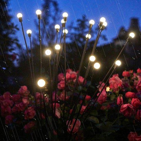 🌟✨Schwankende Solargartenleuchten Starburst Design