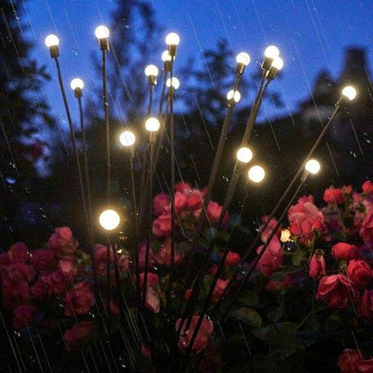 🌟✨Schwankende Solargartenleuchten Starburst Design