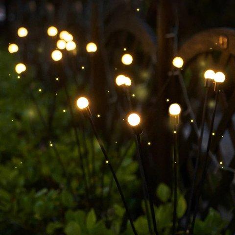 🌟✨Schwankende Solargartenleuchten Starburst Design
