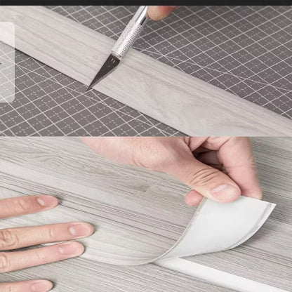 🧱 Selbstklebender flexibler Bodenübergangsstreifen 📏 Für alle Bodenbeläge einfach anzubringen