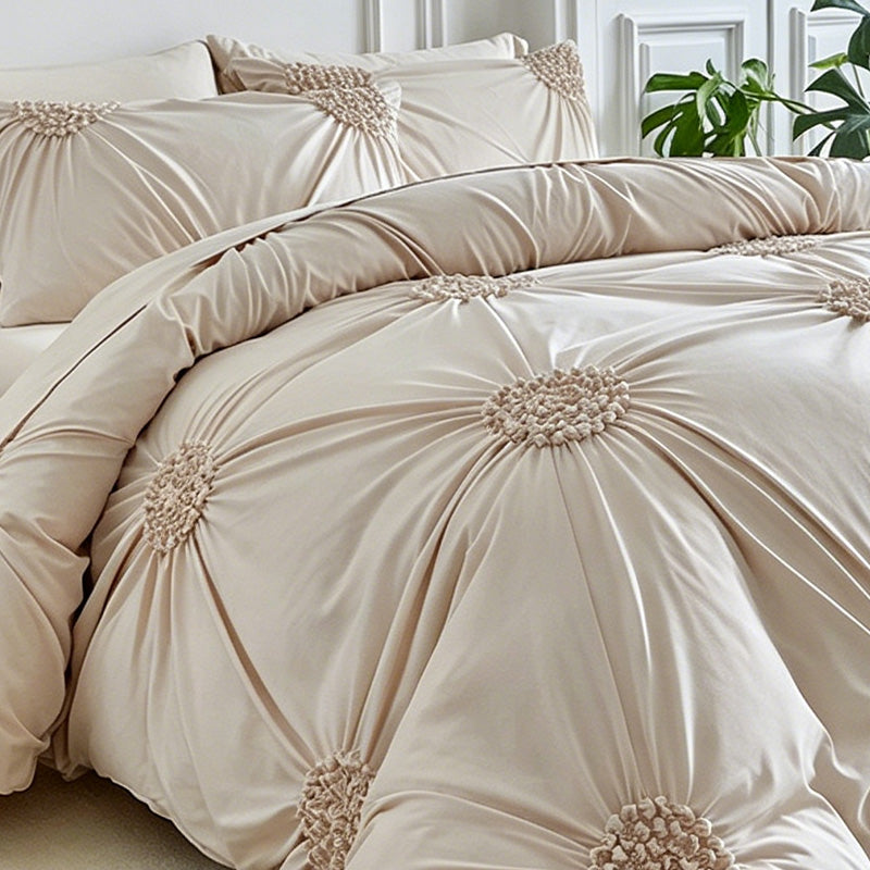 📢📢50 % Rabatt!! ⏰🎁 Elegantes Bettwäsche-Set mit edlem Falten-Design – stilvoller Komfort für dein Schlafzimmer🛏️✨