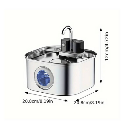 🐱 50% RABATT! 💧 3,2L Edelstahl-Trinkbrunnen für Katzen & Hunde – Kabellos & mit Filter – Leise, hygienisch & leicht zu reinigen – perfekt für frisches Wasser den ganzen Tag 🐶✨