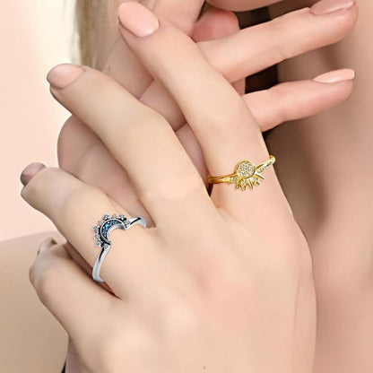 💫💍❤️Himmlisches Paar-Ring-Set – Edle Partnerringe für Verliebte, Hochzeit & Geschenk