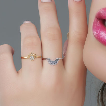 💫💍❤️Himmlisches Paar-Ring-Set – Edle Partnerringe für Verliebte, Hochzeit & Geschenk