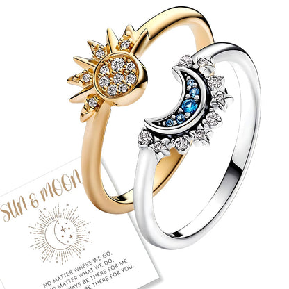 💫💍❤️Himmlisches Paar-Ring-Set – Edle Partnerringe für Verliebte, Hochzeit & Geschenk