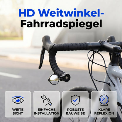 🔄🚴360° drehbarer Fahrrad-Rückspiegel ✨ Stabiler Fahrrad Spiegel für E-Bike & Cityrad