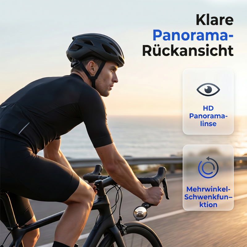 🔄🚴360° drehbarer Fahrrad-Rückspiegel ✨ Stabiler Fahrrad Spiegel für E-Bike & Cityrad