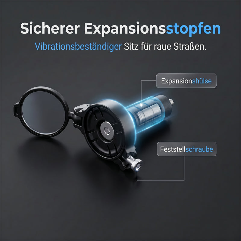 🔄🚴360° drehbarer Fahrrad-Rückspiegel ✨ Stabiler Fahrrad Spiegel für E-Bike & Cityrad