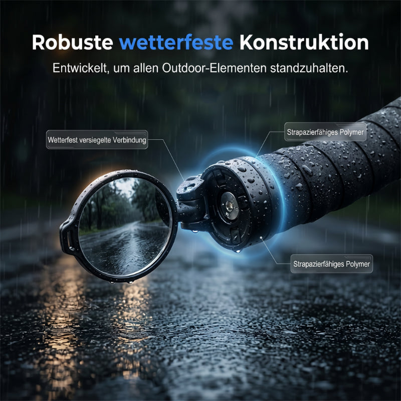 🔄🚴360° drehbarer Fahrrad-Rückspiegel ✨ Stabiler Fahrrad Spiegel für E-Bike & Cityrad
