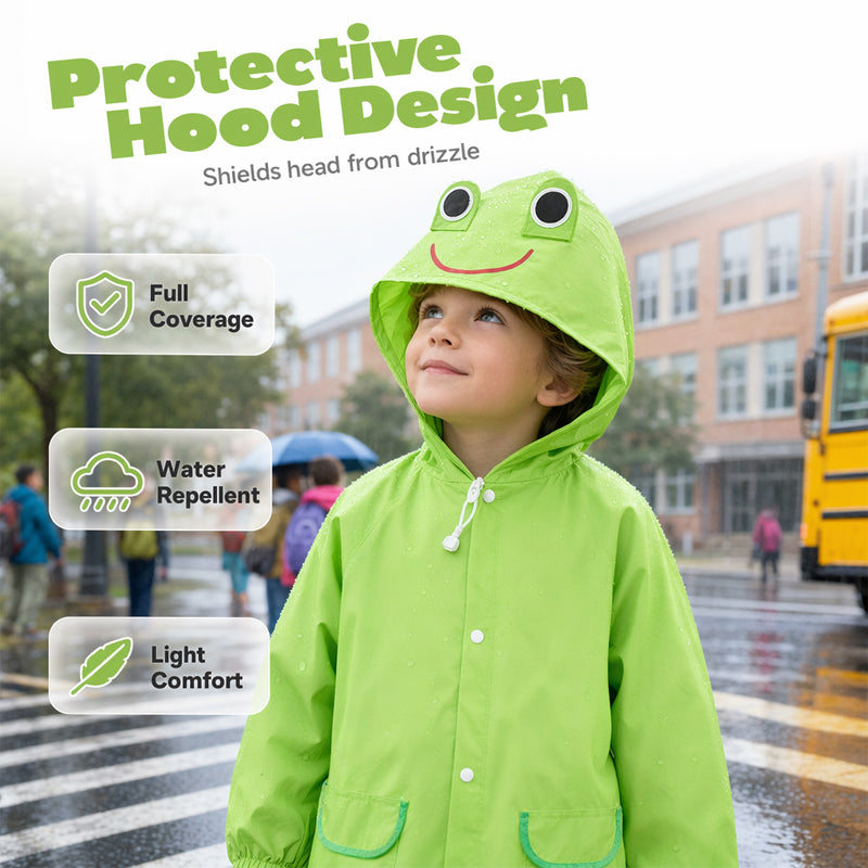 🌧️ 50% RABATT! 🧒 Wasserdichter Kinder-Regenponcho mit Kapuze – Leicht, knitterfrei & leicht anziehbar – Ideal für Regenwetter, Ausflüge oder den täglichen Schulweg – bunt und wetterfest 🌈✨